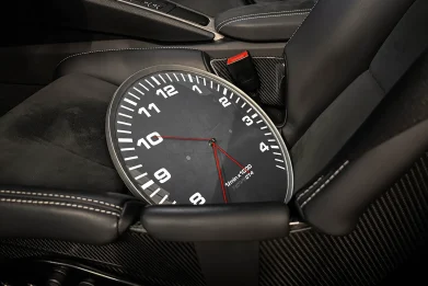 Custom porsche wall clock