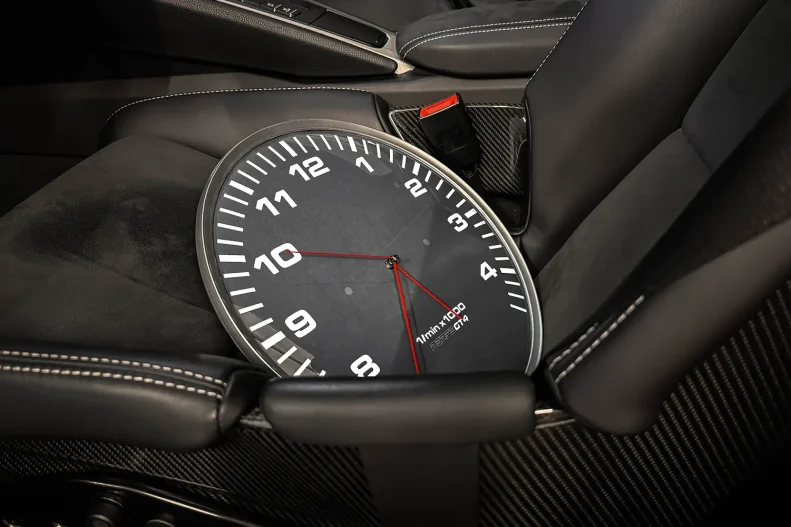 Custom porsche wall clock